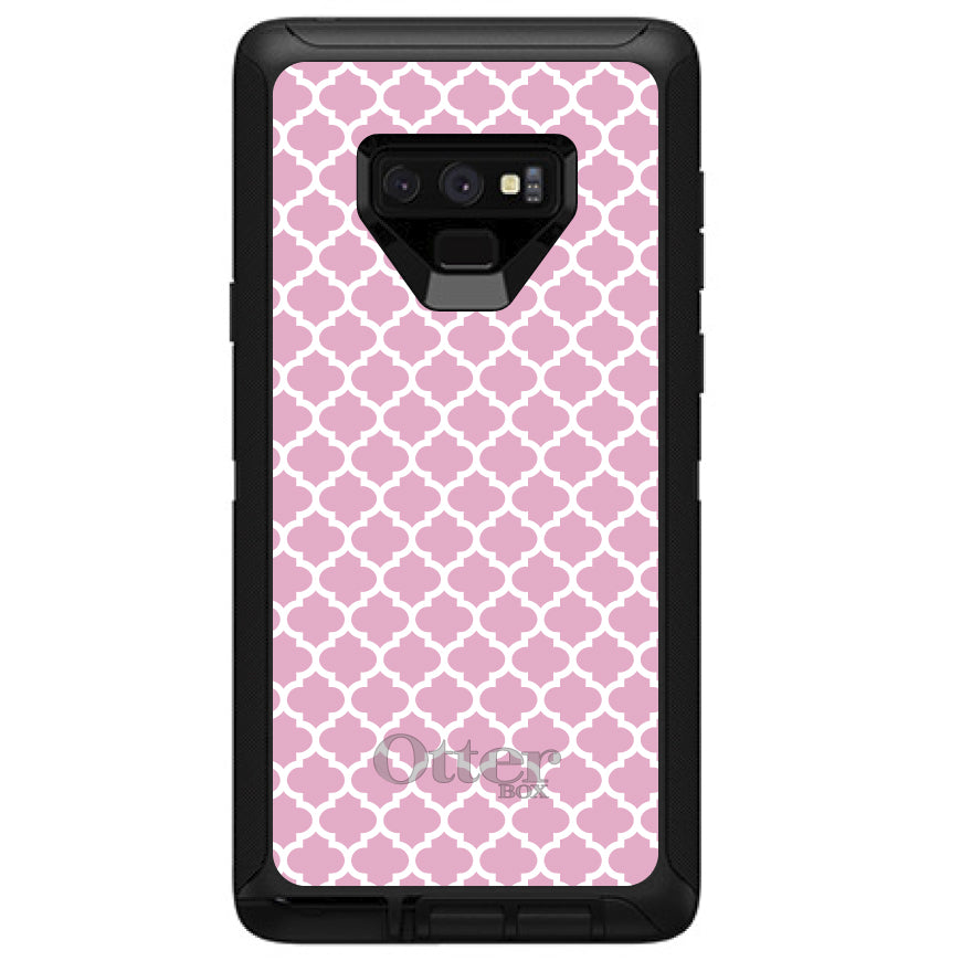 Pink White Moroccan Lattice OtterBox Defender Case for iPhone & Galaxy, view 16