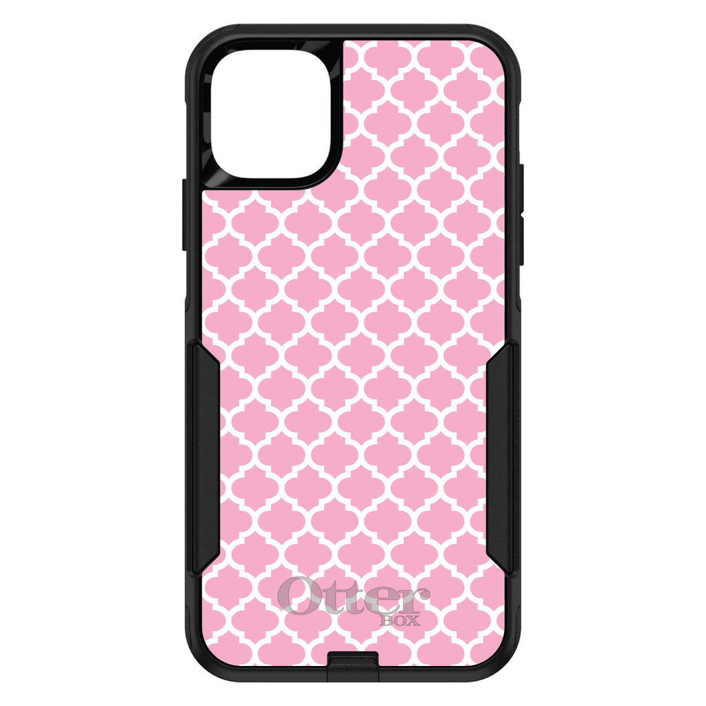 Pink White Moroccan Lattice OtterBox Commuter Case for iPhone & Galaxy, view 2