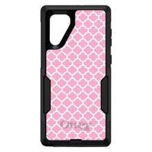 DistinctInk OtterBox Commuter Series Case for Apple iPhone or Samsung Galaxy - Pink White Moroccan Lattice