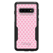 DistinctInk OtterBox Commuter Series Case for Apple iPhone or Samsung Galaxy - Pink White Moroccan Lattice