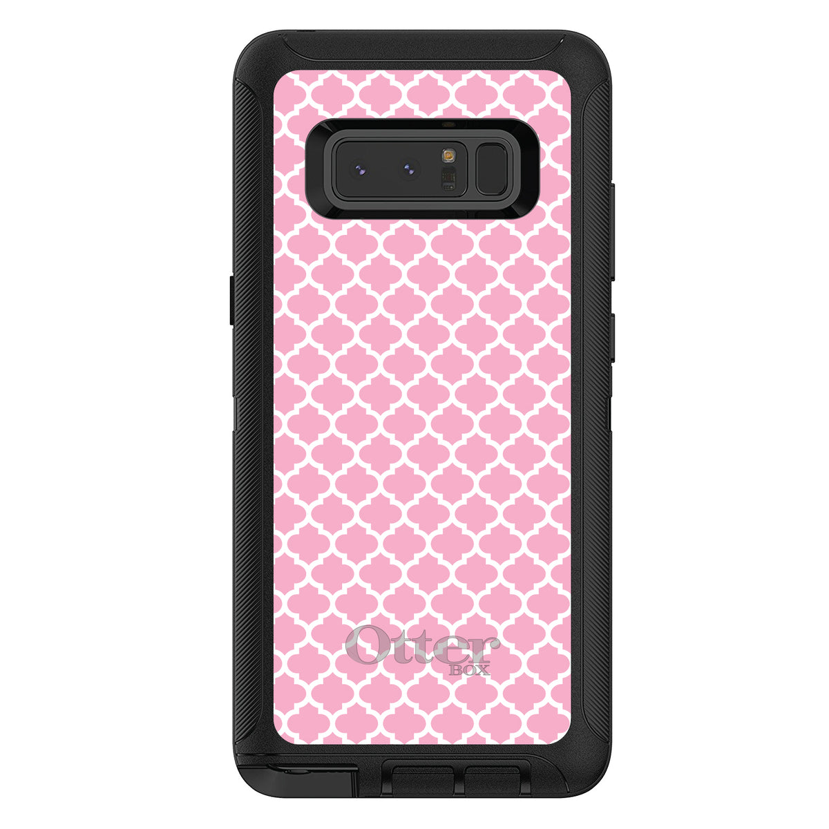 Pink White Moroccan Lattice OtterBox Defender Case for iPhone & Galaxy, view 17