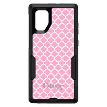 DistinctInk OtterBox Commuter Series Case for Apple iPhone or Samsung Galaxy - Pink White Moroccan Lattice