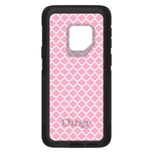 DistinctInk OtterBox Commuter Series Case for Apple iPhone or Samsung Galaxy - Pink White Moroccan Lattice