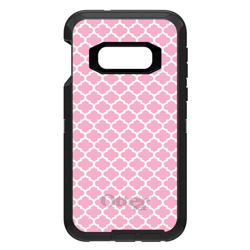 Pink White Moroccan Lattice OtterBox Defender Case for iPhone & Galaxy, view 10