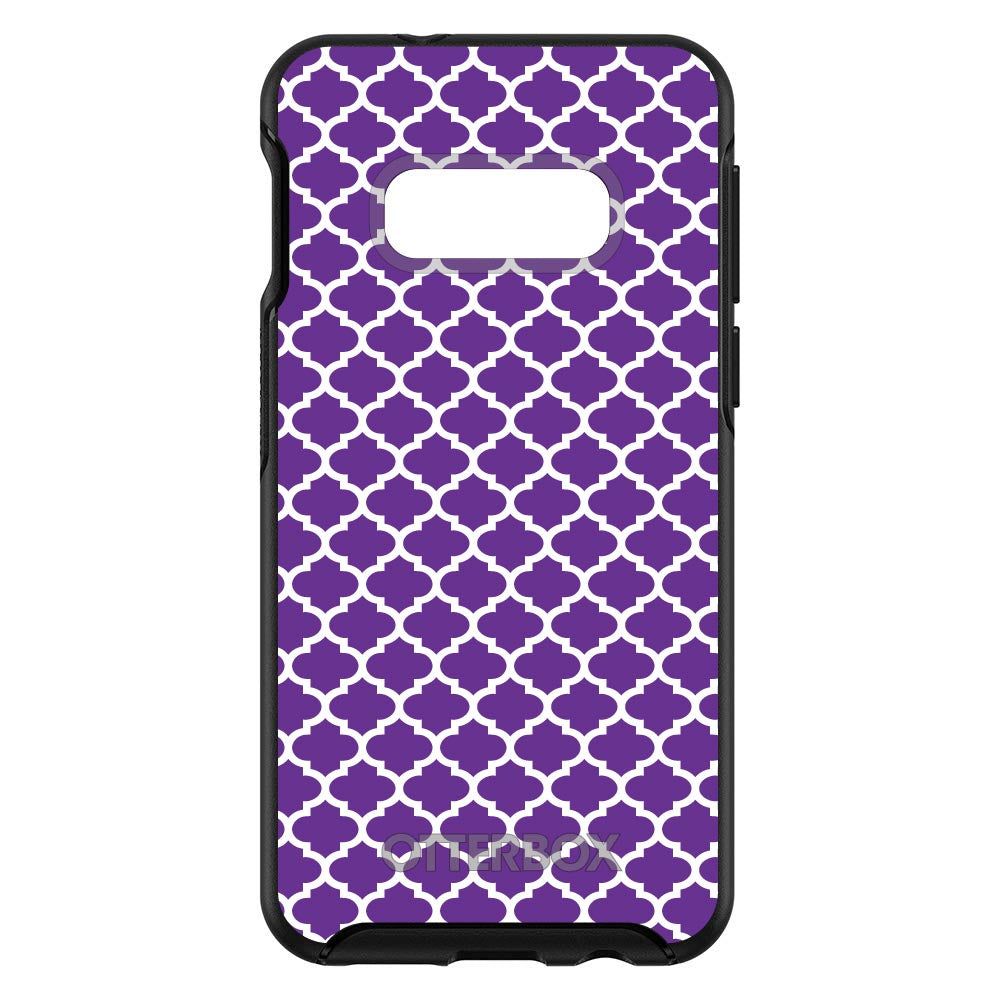 Purple White Moroccan Lattice OtterBox Symmetry Case for iPhone & Galaxy, view 7