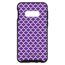 DistinctInk™ OtterBox Symmetry Series Case for Apple iPhone / Samsung Galaxy / Google Pixel - Purple White Moroccan Lattice