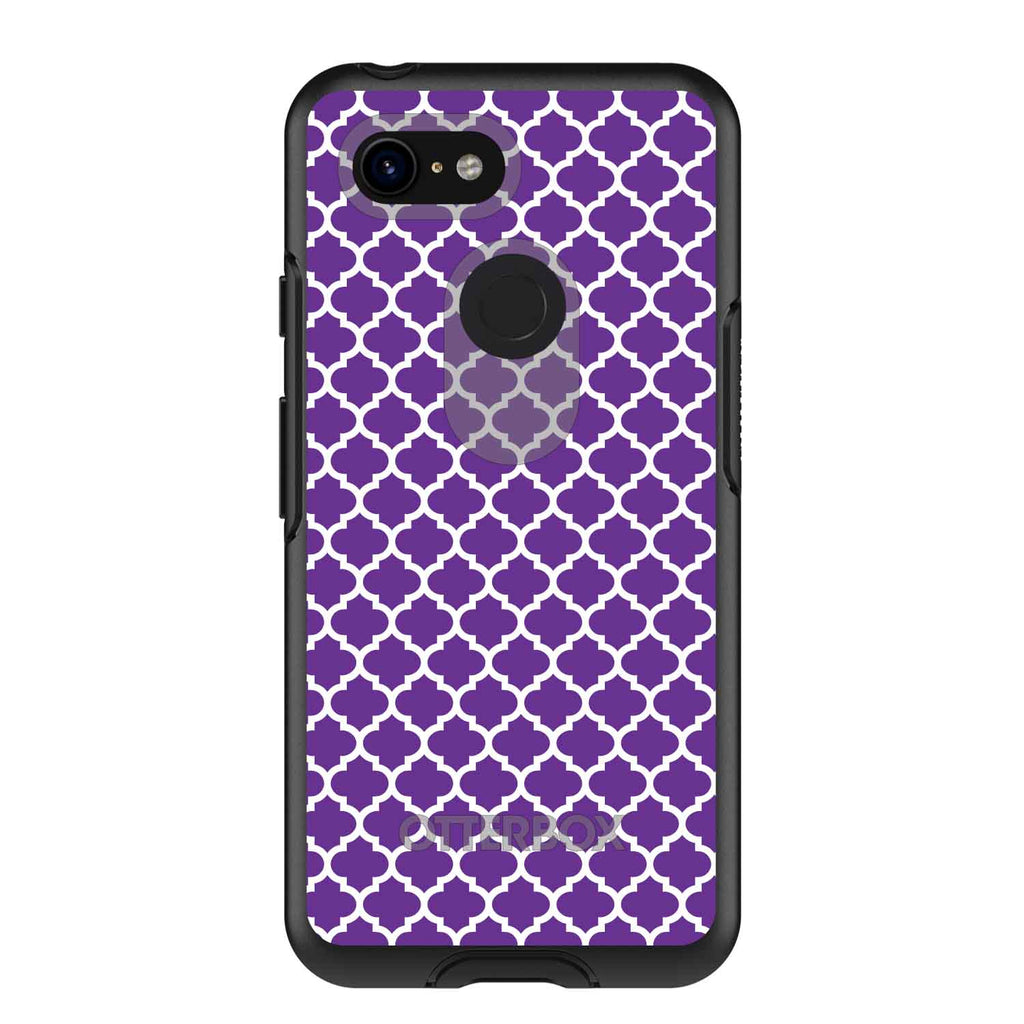 Purple White Moroccan Lattice OtterBox Symmetry Case for iPhone & Galaxy, view 15