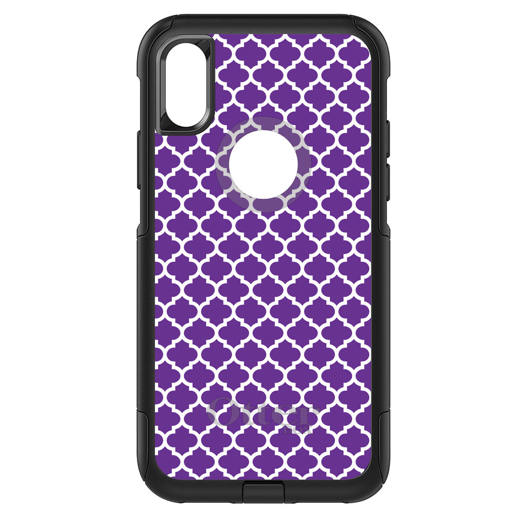 Purple White Moroccan Lattice OtterBox Commuter Case for iPhone & Galaxy, view 3