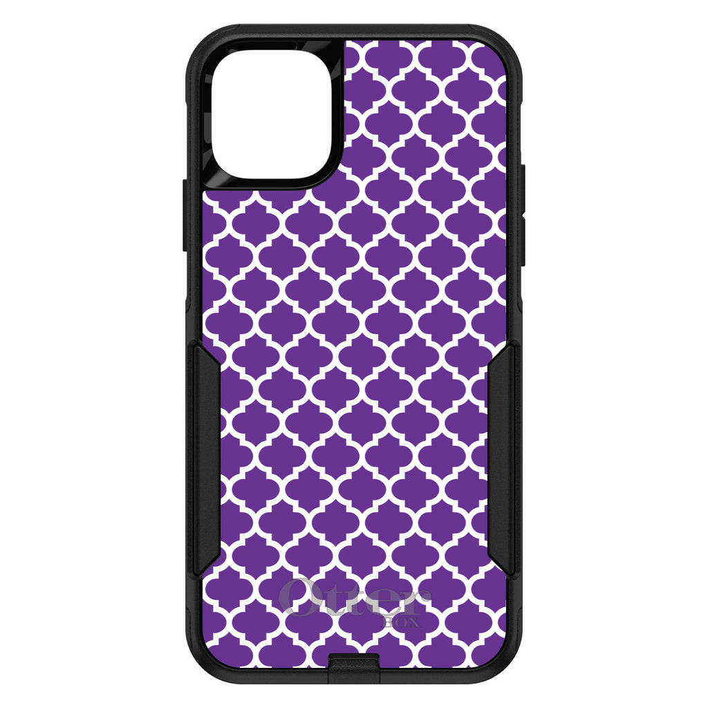 Purple White Moroccan Lattice OtterBox Commuter Case for iPhone & Galaxy, view 2