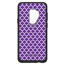 DistinctInk™ OtterBox Symmetry Series Case for Apple iPhone / Samsung Galaxy / Google Pixel - Purple White Moroccan Lattice