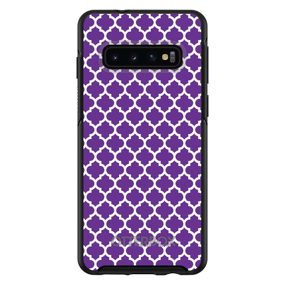 Purple White Moroccan Lattice OtterBox Symmetry Case for iPhone & Galaxy, view 6