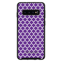 DistinctInk™ OtterBox Symmetry Series Case for Apple iPhone / Samsung Galaxy / Google Pixel - Purple White Moroccan Lattice