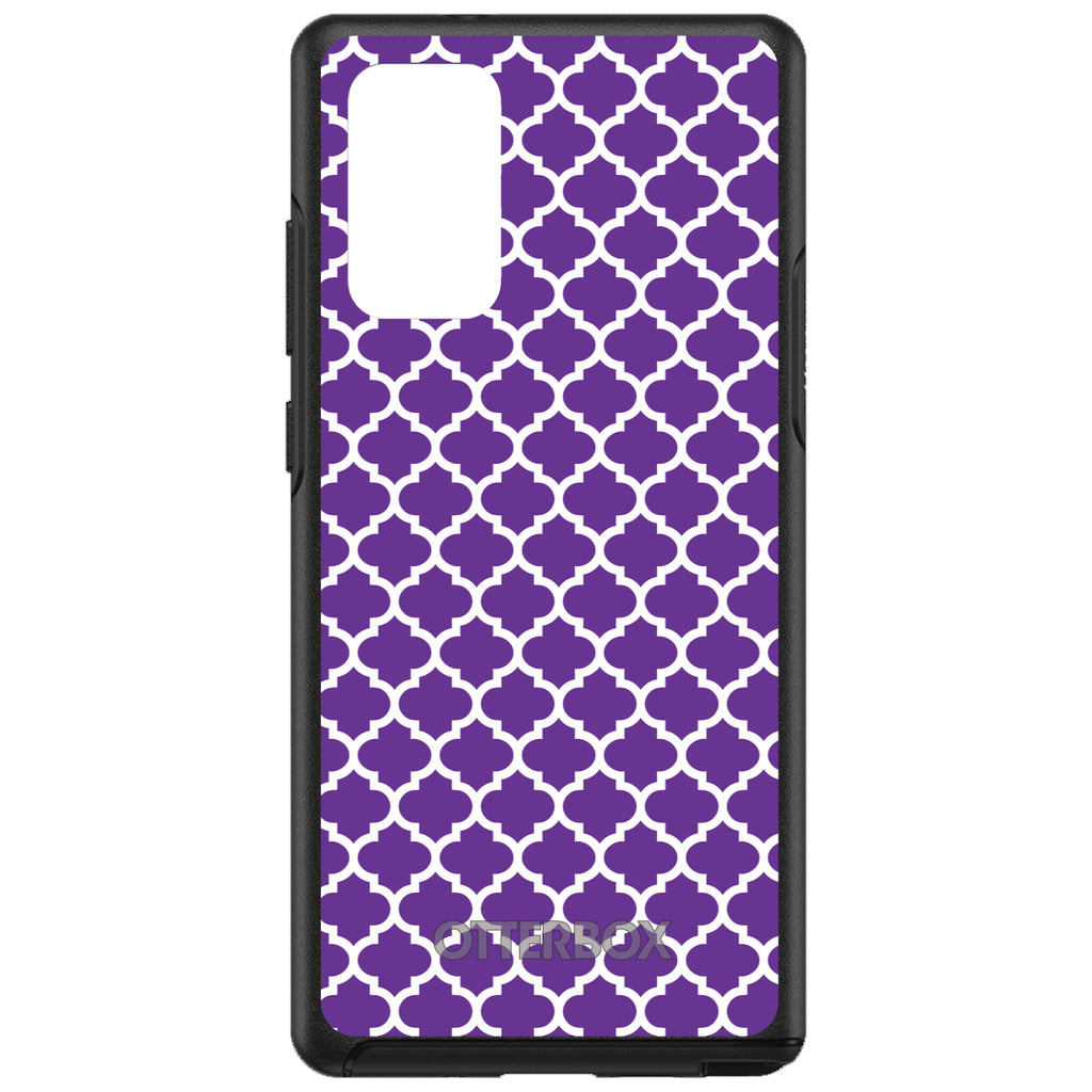 Purple White Moroccan Lattice OtterBox Symmetry Case for iPhone & Galaxy, view 10