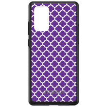 DistinctInk™ OtterBox Symmetry Series Case for Apple iPhone / Samsung Galaxy / Google Pixel - Purple White Moroccan Lattice