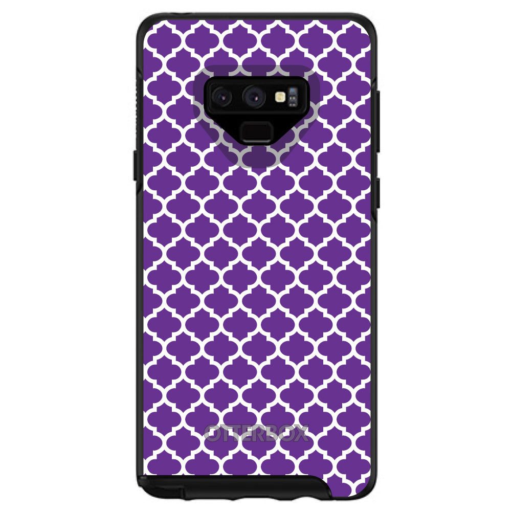 Purple White Moroccan Lattice OtterBox Symmetry Case for iPhone & Galaxy, view 13