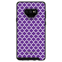 DistinctInk™ OtterBox Symmetry Series Case for Apple iPhone / Samsung Galaxy / Google Pixel - Purple White Moroccan Lattice