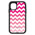 White Pink Fade Chevron Stripes OtterBox Defender Case for iPhone & Galaxy, view 2