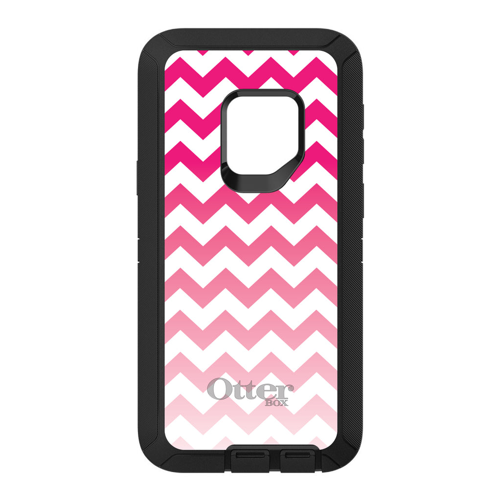 White Pink Fade Chevron Stripes OtterBox Defender Case for iPhone & Galaxy, view 11