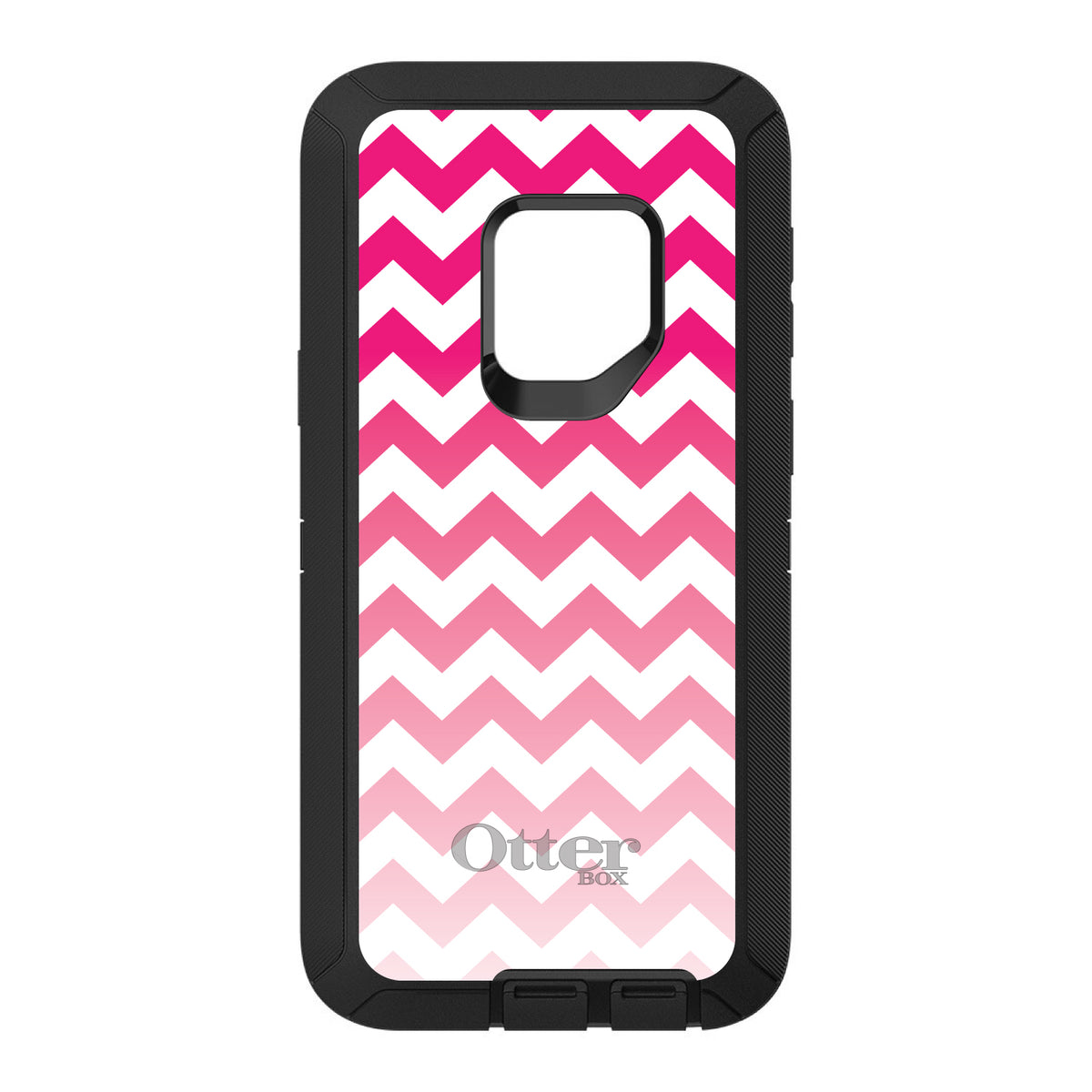 White Pink Fade Chevron Stripes OtterBox Defender Case for iPhone & Galaxy, view 11