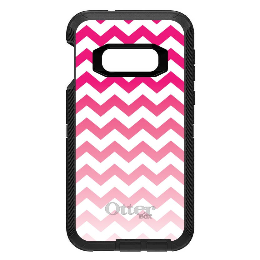 White Pink Fade Chevron Stripes OtterBox Defender Case for iPhone & Galaxy, view 10