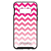 DistinctInk™ OtterBox Symmetry Series Case for Apple iPhone / Samsung Galaxy / Google Pixel - White Pink Fade Chevron Stripes