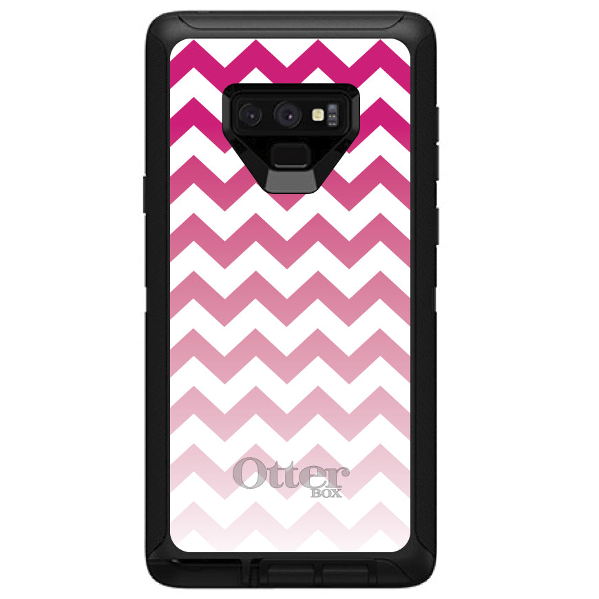 White Pink Fade Chevron Stripes OtterBox Defender Case for iPhone & Galaxy, view 16