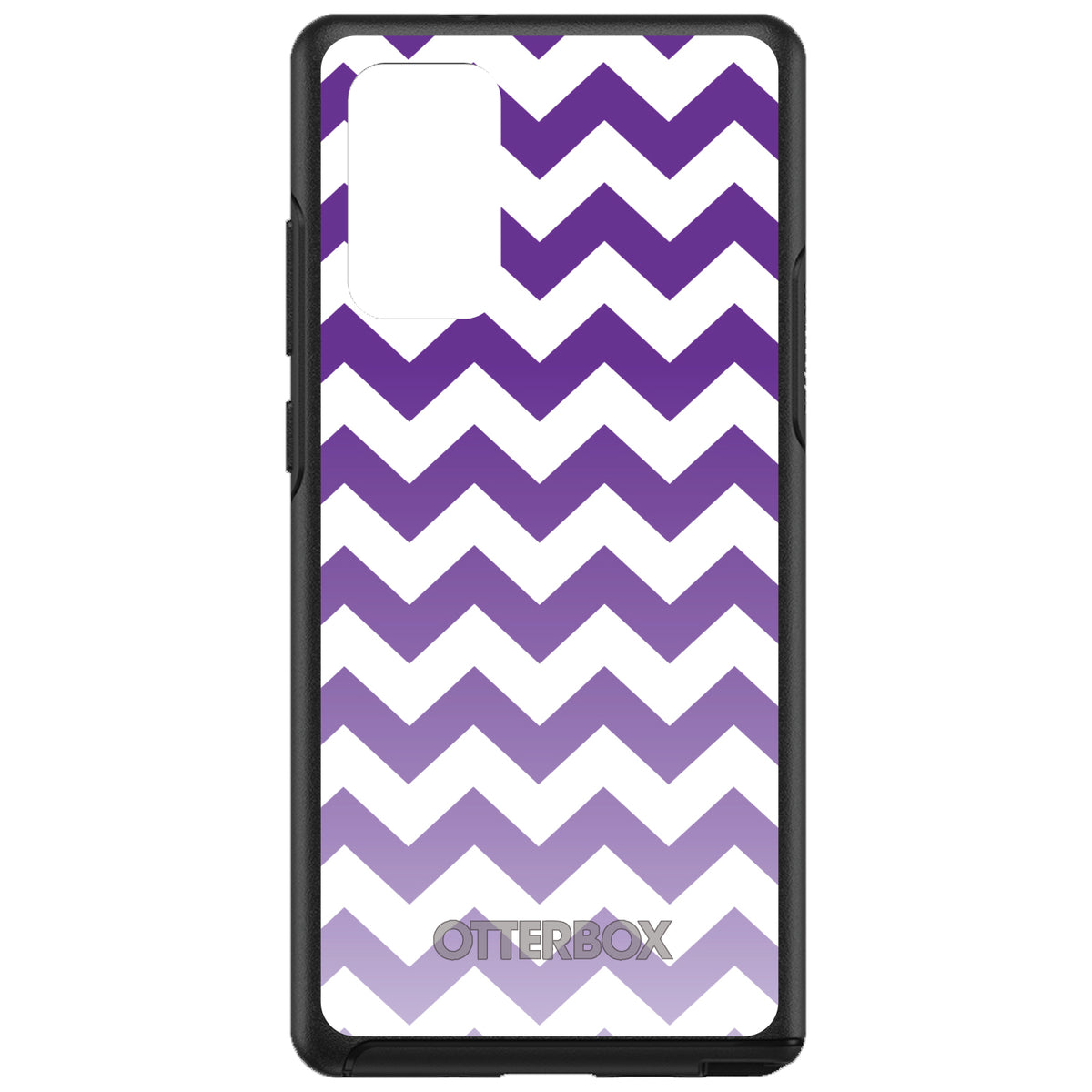 White Purple Fade Chevron Stripes OtterBox Symmetry Case for iPhone & Galaxy, view 10