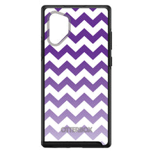 DistinctInk™ OtterBox Symmetry Series Case for Apple iPhone / Samsung Galaxy / Google Pixel - White Purple Fade Chevron Stripes