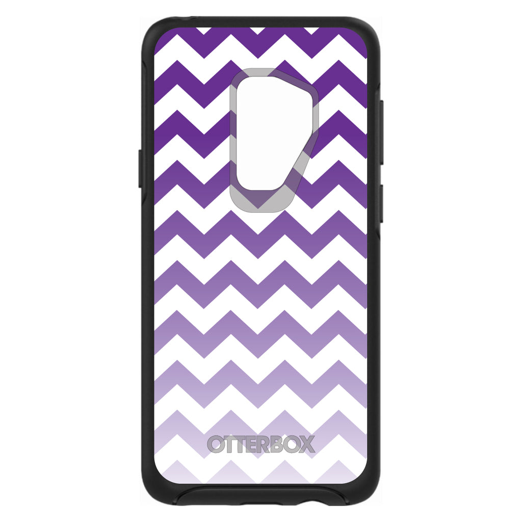 White Purple Fade Chevron Stripes OtterBox Symmetry Case for iPhone & Galaxy, view 9