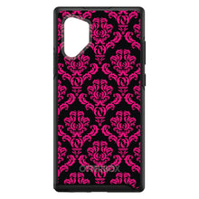 DistinctInk™ OtterBox Symmetry Series Case for Apple iPhone / Samsung Galaxy / Google Pixel - Black Hot Pink Damask Pattern