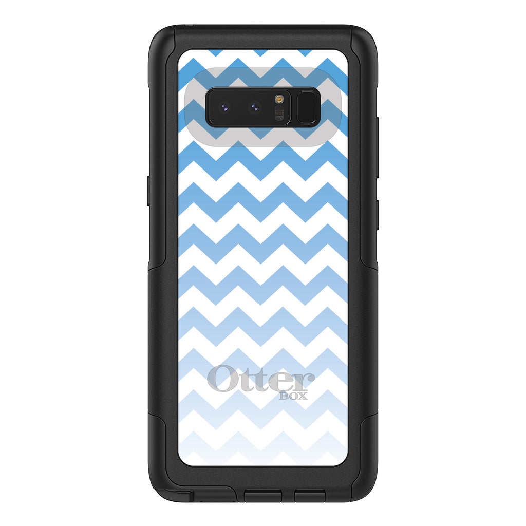 White Blue Fade Chevron Stripes OtterBox Commuter Case for iPhone & Galaxy, view 16