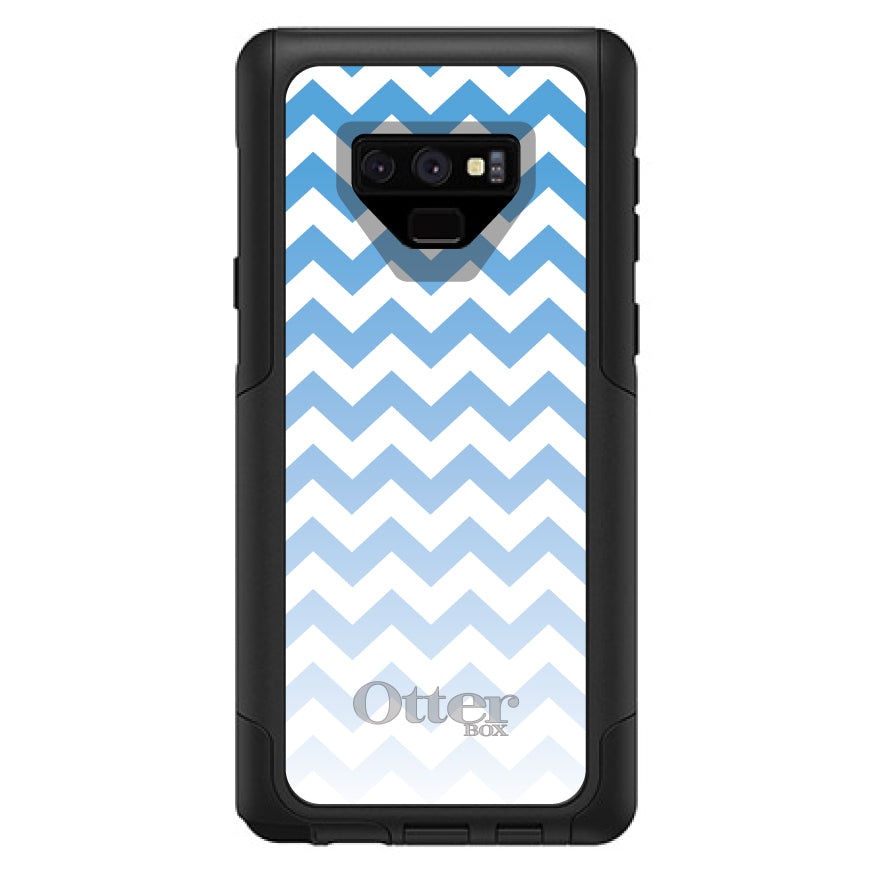 White Blue Fade Chevron Stripes OtterBox Commuter Case for iPhone & Galaxy, view 15