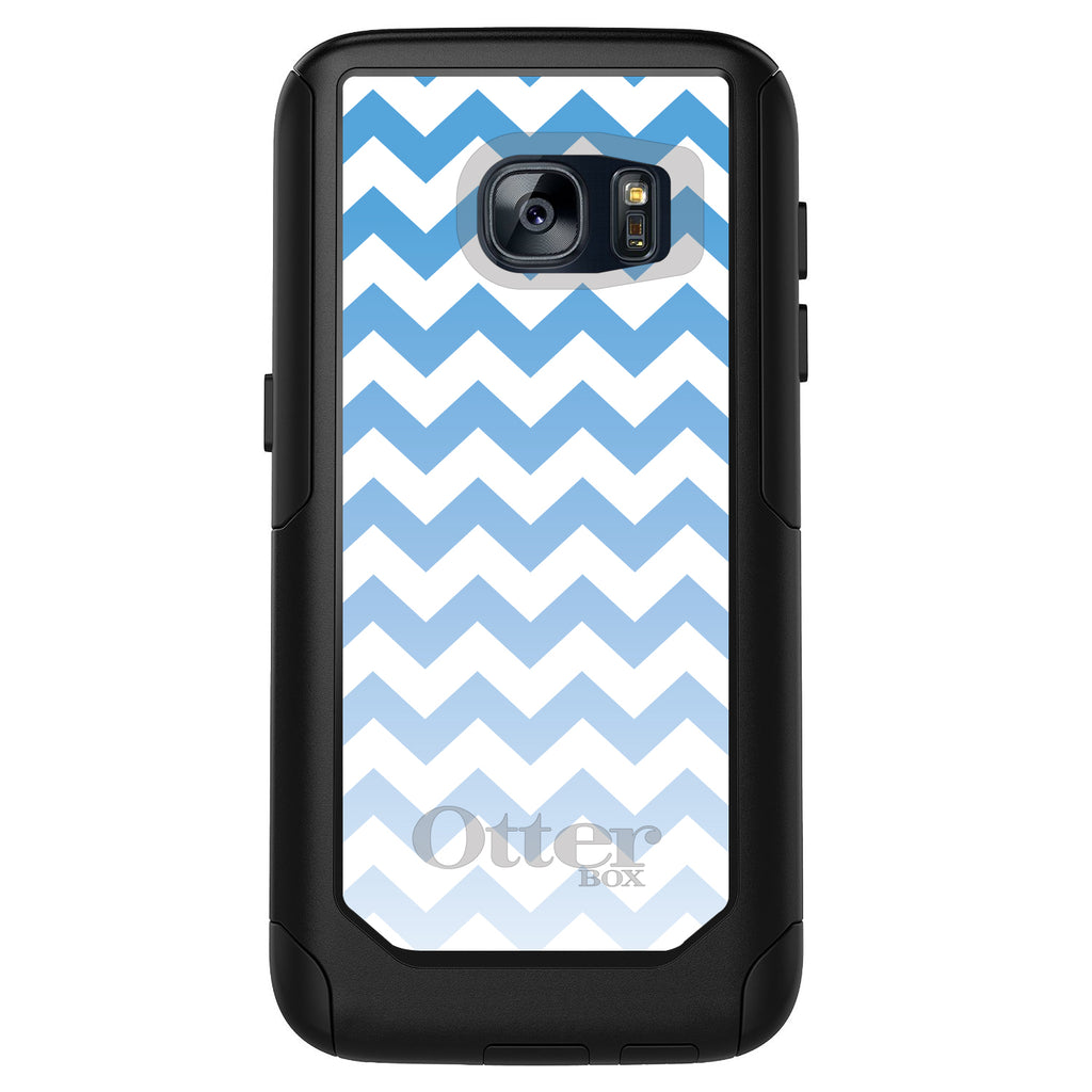 White Blue Fade Chevron Stripes OtterBox Commuter Case for iPhone & Galaxy, view 11