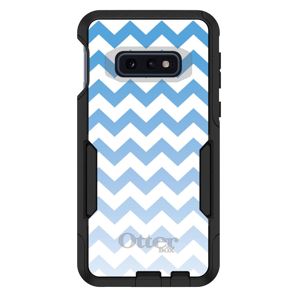 White Blue Fade Chevron Stripes OtterBox Commuter Case for iPhone & Galaxy, view 8