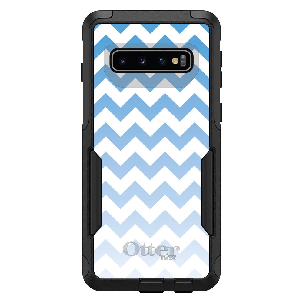 White Blue Fade Chevron Stripes OtterBox Commuter Case for iPhone & Galaxy, view 7