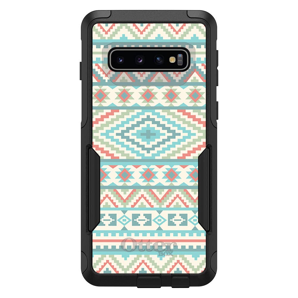 Blue Orange White Tribal Print OtterBox Commuter Case for iPhone & Galaxy, view 7