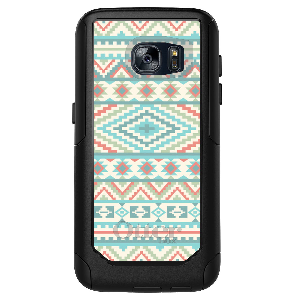Blue Orange White Tribal Print OtterBox Commuter Case for iPhone & Galaxy, view 11