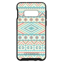 DistinctInk™ OtterBox Symmetry Series Case for Apple iPhone / Samsung Galaxy / Google Pixel - Blue Orange White Tribal Print