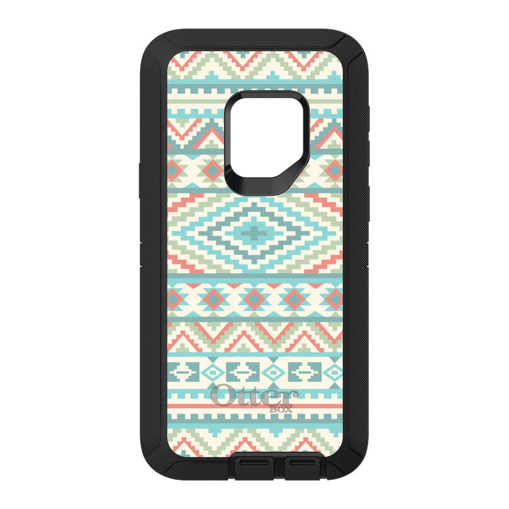 Blue Orange White Tribal Print OtterBox Defender Case for iPhone & Galaxy, view 11