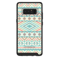 DistinctInk™ OtterBox Symmetry Series Case for Apple iPhone / Samsung Galaxy / Google Pixel - Blue Orange White Tribal Print