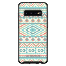 DistinctInk™ OtterBox Symmetry Series Case for Apple iPhone / Samsung Galaxy / Google Pixel - Blue Orange White Tribal Print