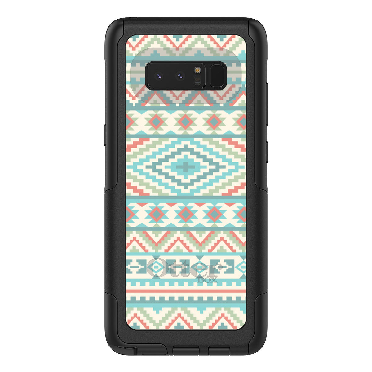 Blue Orange White Tribal Print OtterBox Commuter Case for iPhone & Galaxy, view 16