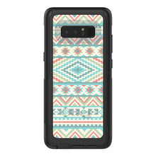 DistinctInk™ OtterBox Commuter Series Case for Apple iPhone or Samsung Galaxy - Blue Orange White Tribal Print