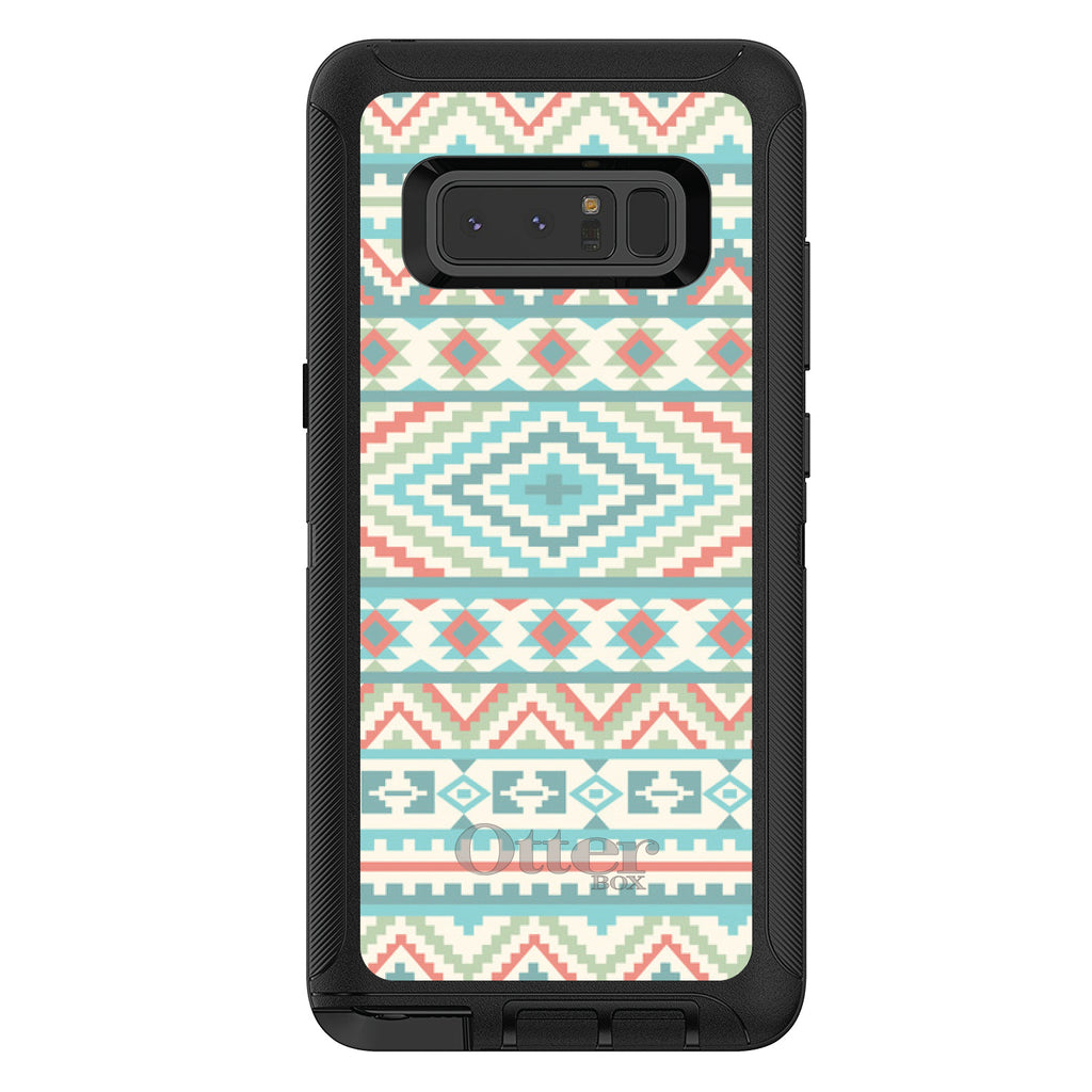 Blue Orange White Tribal Print OtterBox Defender Case for iPhone & Galaxy, view 17