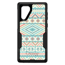 DistinctInk™ OtterBox Commuter Series Case for Apple iPhone or Samsung Galaxy - Blue Orange White Tribal Print