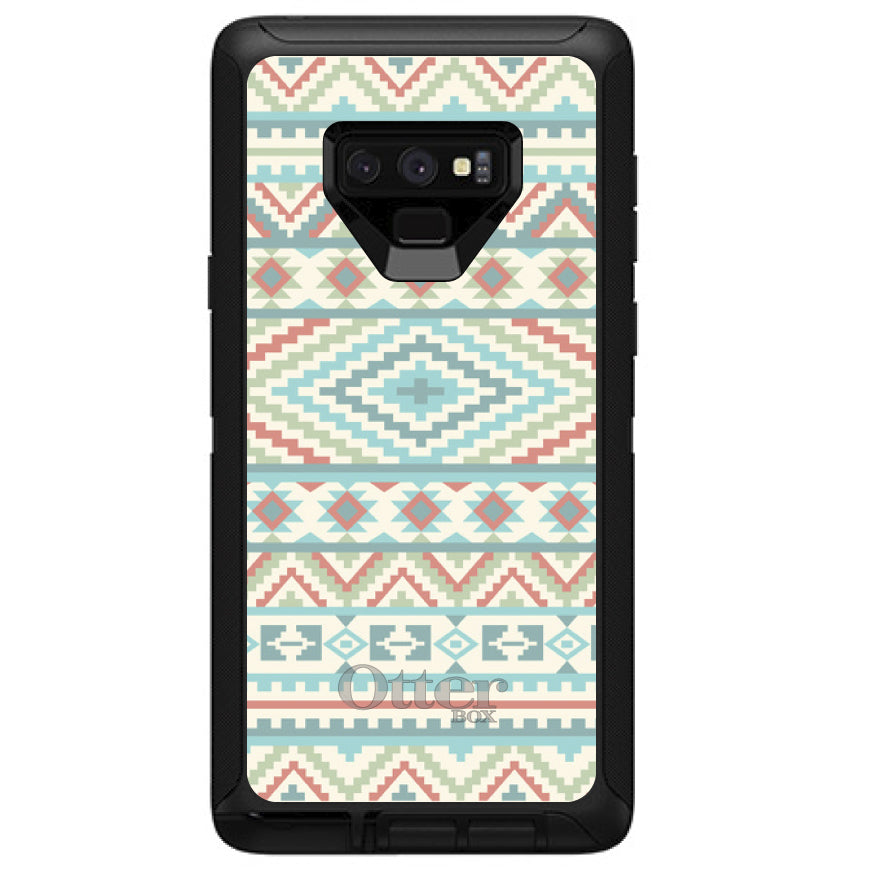 Blue Orange White Tribal Print OtterBox Defender Case for iPhone & Galaxy, view 16