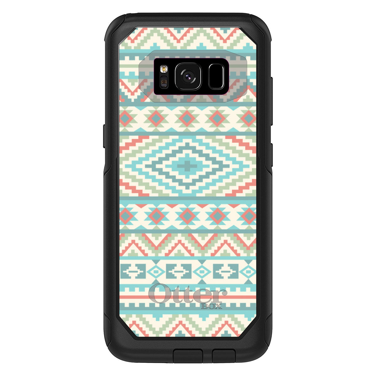 Blue Orange White Tribal Print OtterBox Commuter Case for iPhone & Galaxy, view 10