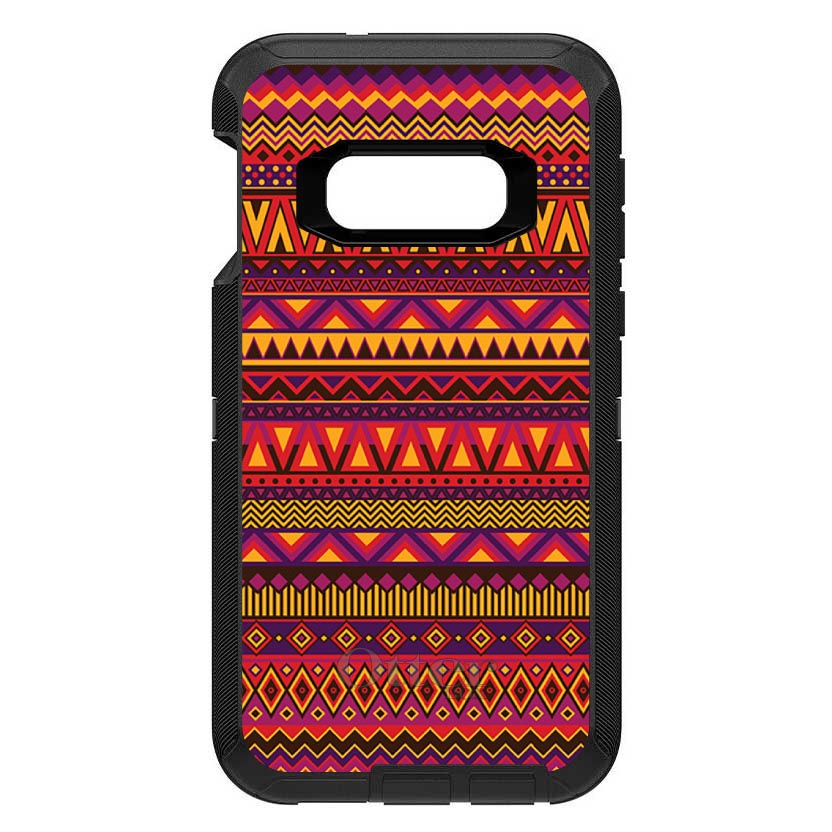 Purple Red Yellow Tribal Print OtterBox Defender Case for iPhone & Galaxy, view 10