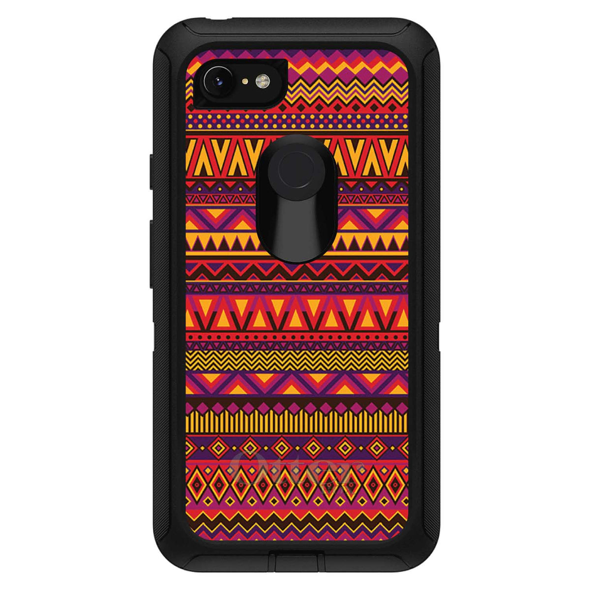 Purple Red Yellow Tribal Print OtterBox Defender Case for iPhone & Galaxy, view 18