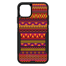 DistinctInk™ OtterBox Commuter Series Case for Apple iPhone or Samsung Galaxy - Purple Red Yellow Tribal Print